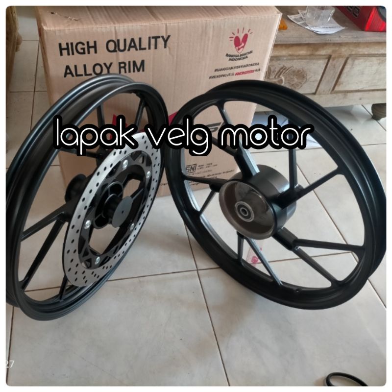 velg racing untuk satria 2 tak lama,Shogun kebo,tornado model palang Fu UK 140/160x17