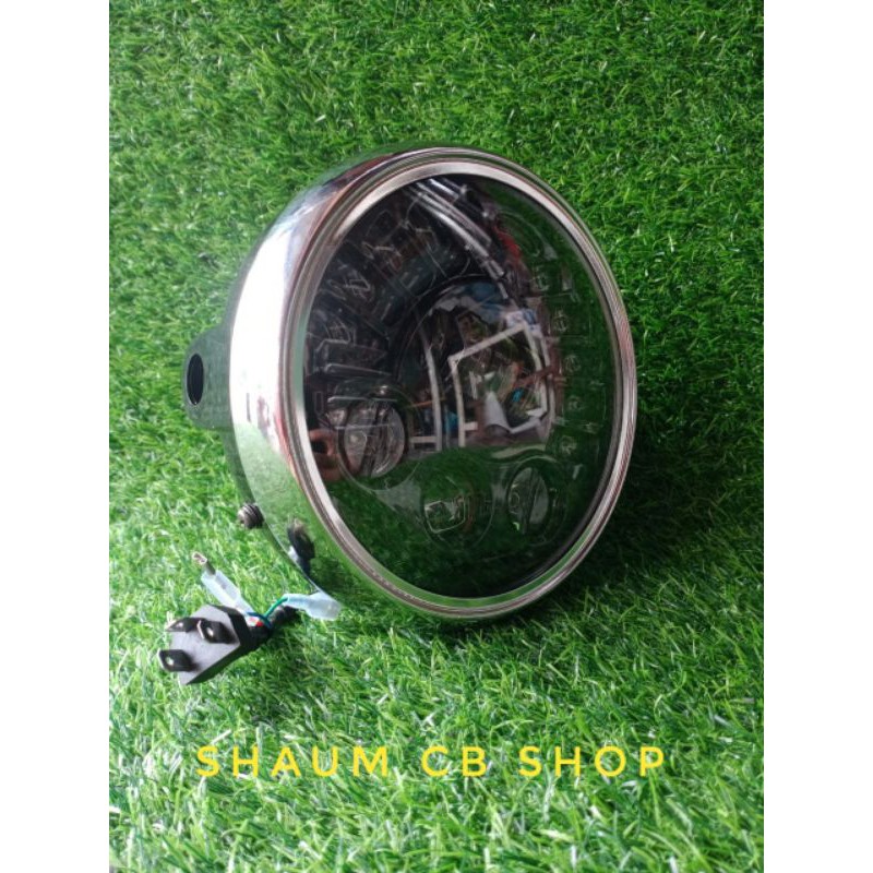 LAMPU DEPAN MEGAPRO NEW SET DAYMAKER HEADLAM MEGAPRO PRIMUS SET LAMPU DAYMAKER 7INCH