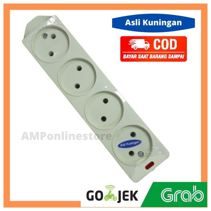 SOCKET STOP KONTAK 4 3 2 LUBANG MURAH KS-3314GP KINGSUN - COLOKAN