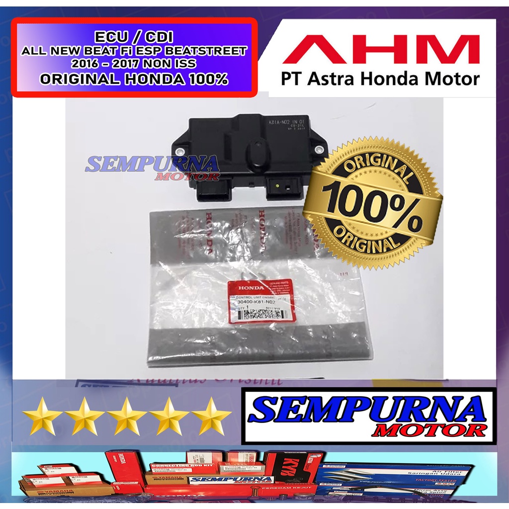 30400-K81-N02 Ecu Beat Fi Esp Beat Street Non ISS 2016 2017 100% Original Honda Asli Ori HGP