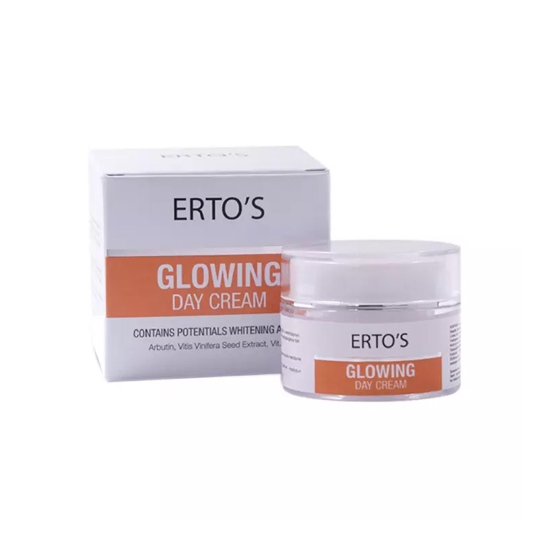 ERTOS Glowing Series Day Cream Krim Siang Pencerah Erto's Original BPOM Wajah Bersinar Cerah