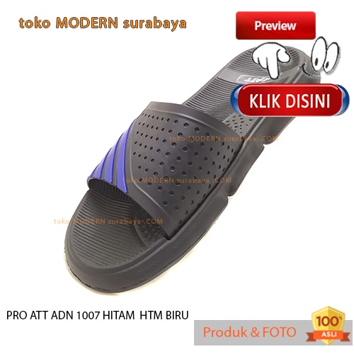 Sandal pria casual sandal slide karet murah PRO ATT ADN 1007 HITAM HTM BIRU