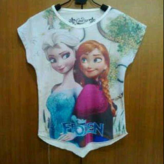 Kaos Frozen Elsa Anna