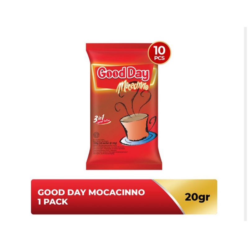 

GoodDay kopi instan 3 in 1 moccacino 10 x 20g