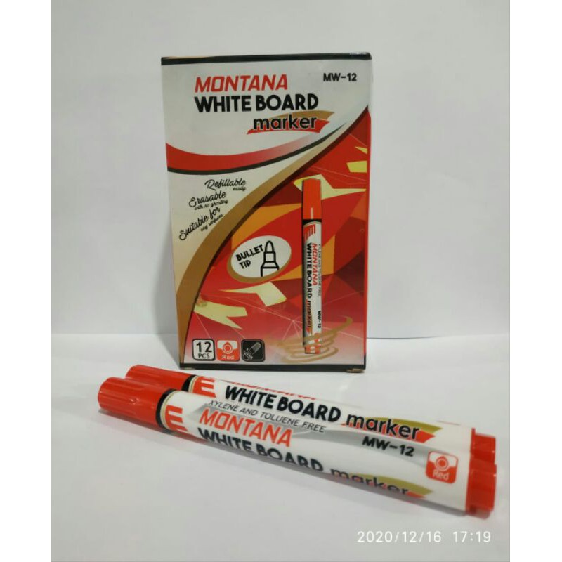 

spidol whiteboard merah / kotak
