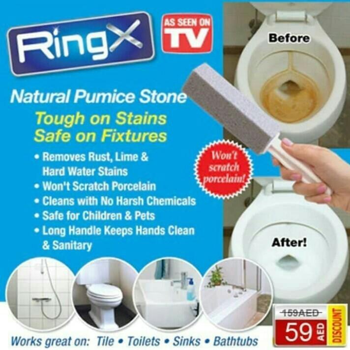 READY STCOK Alat Pembersih Kerak Kamar Mandi Toilet WC Solusi Closet Jongkok Duduk Bersih Ring X Stone Premium