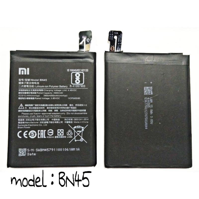 Baterai Hp Xiaomi Redmi Note 5 Note 5 Pro Note5+ Plus Bn45 Original