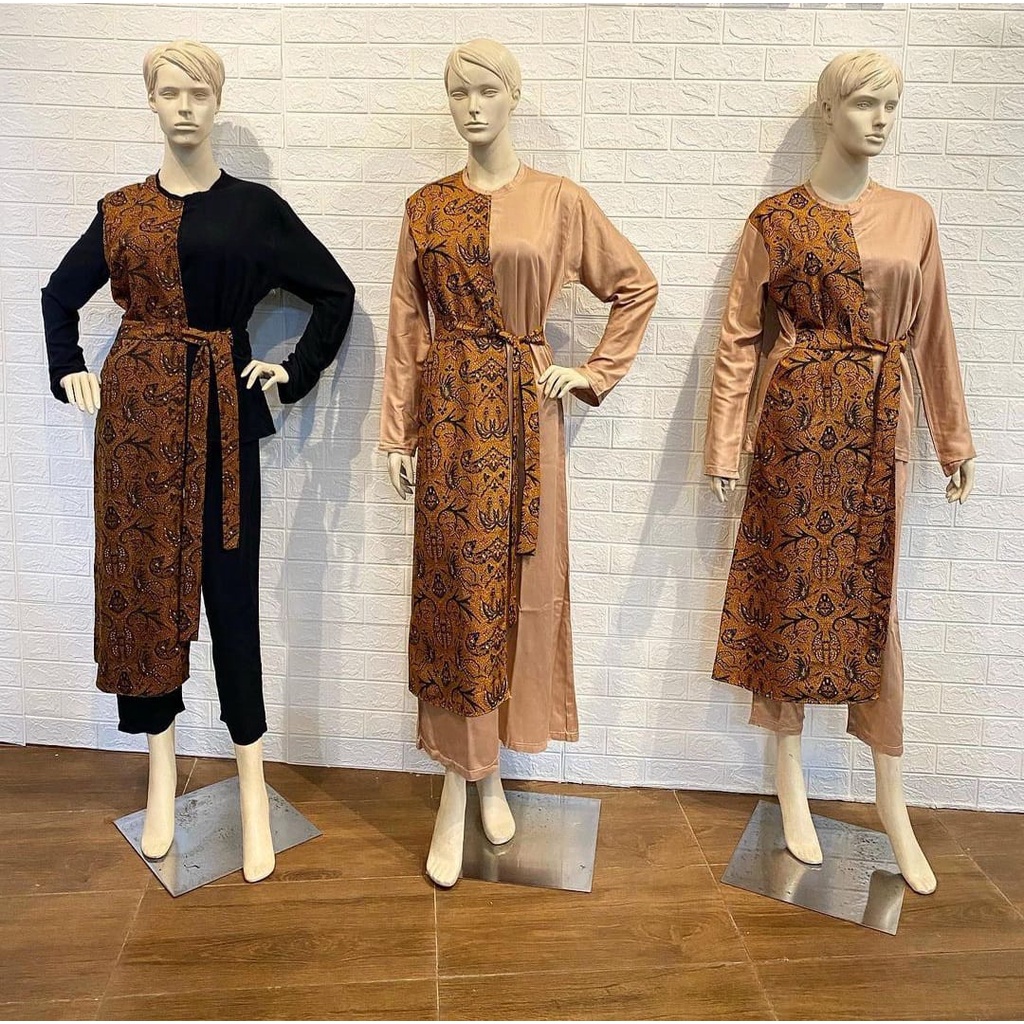 SETELAN / MAXI DRESS BATIKK KAFFAH FASHION WANITA NOB