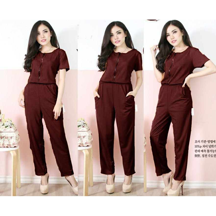 (COD) Jumpsuit BCL Varian Warna / Pakaian Wanita / Jumpsuit