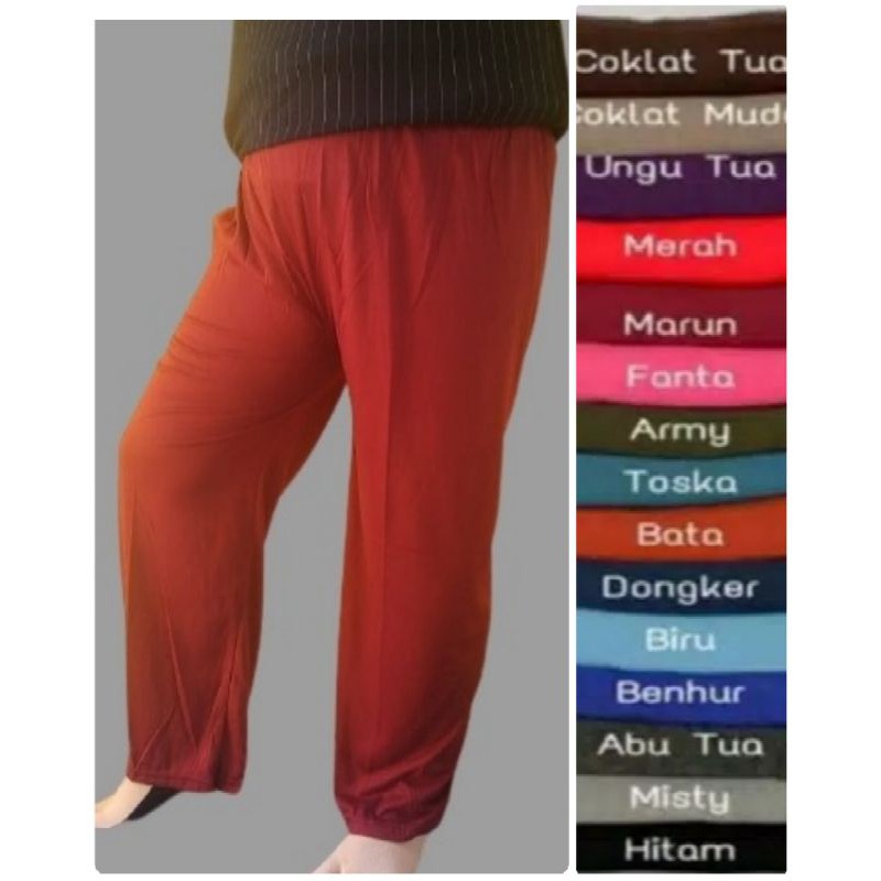 CELANA JUMBO DALEMAN GAMIS LOSS PANJANG  / CELANA GAMIS ALADIN LOSS PANJANG