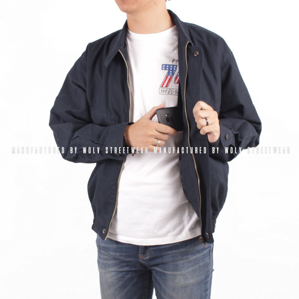 Jaket Bomber Flight Wolv / Jaket Bomber Pria / Jaket Casual Pria / Jaket Canvas Pria / Bomber Pilot