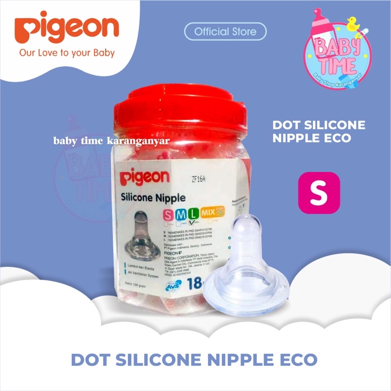 EMPENG PIGEON / SILICONE NIPPLE PIGEON ECER TOPLES S / M / L-S
