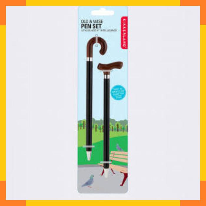 

Kikkerland Old & Wise 2 Pen Set Gift Idea Pulpen Set Kado Hadiah