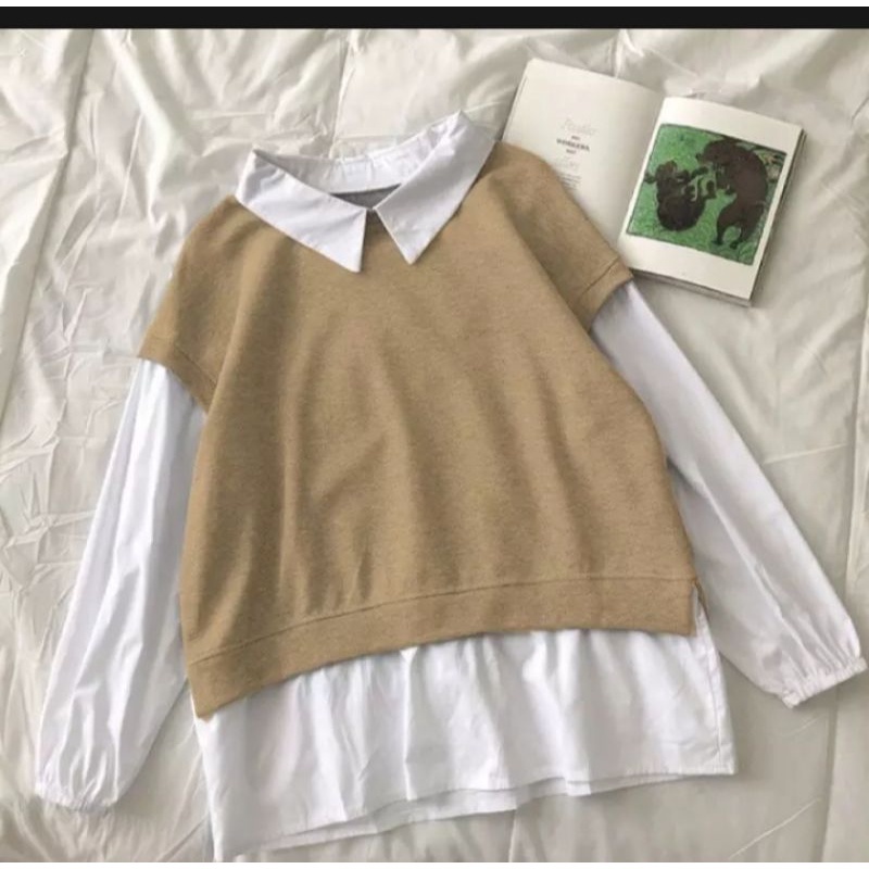 BLOUSE - YUMMI BLOUSE - ATASAN KOREA - PAKAIAN WANITA-Coksu