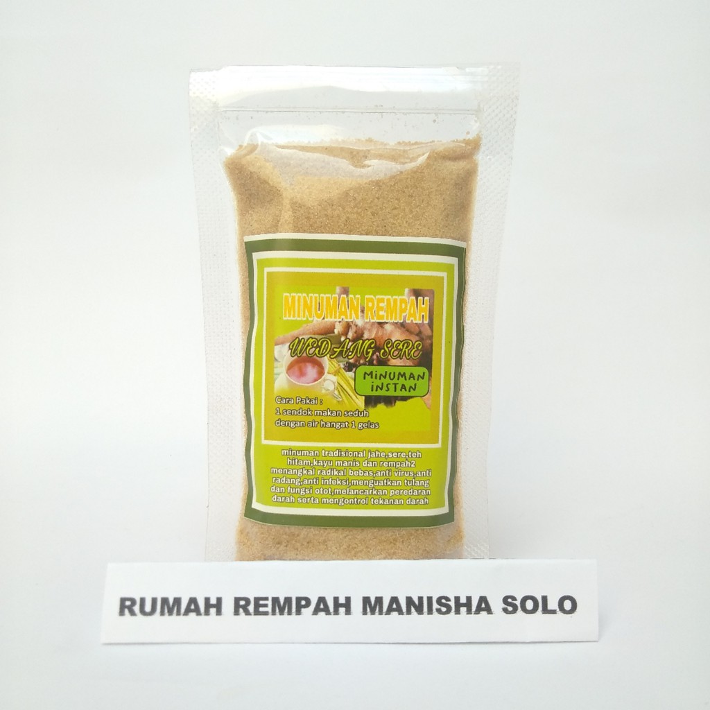 Minuman Instan Wedang Sere Serai Sereh Rempah 100gram