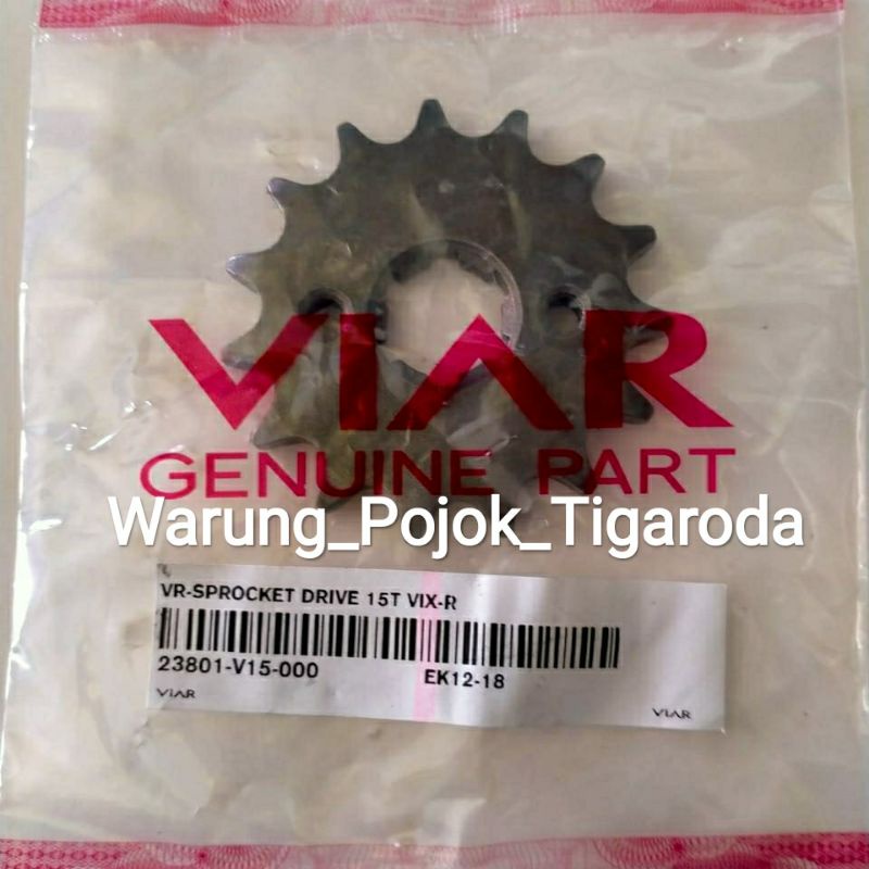 gear depan viar vix r 150 cc 15 T original viar