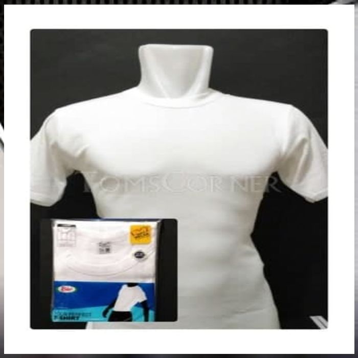 BS KAOS OBLONG PRIA RIDER PUTIH | KAOS DALAM PRIA | DALAMAN | O & V NECK - PUTIH V NECK S