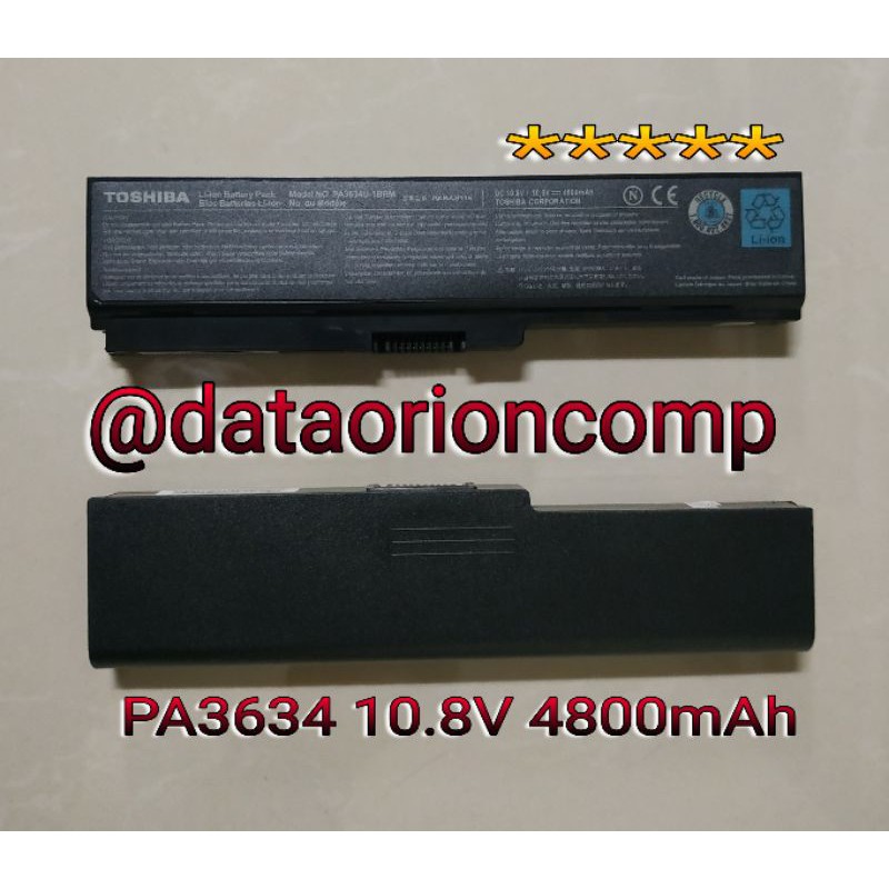 Baterai battery Toshiba  satelite M500 U400 M300 M305 L310 L510 Portege M800 M810 M820 PA3634