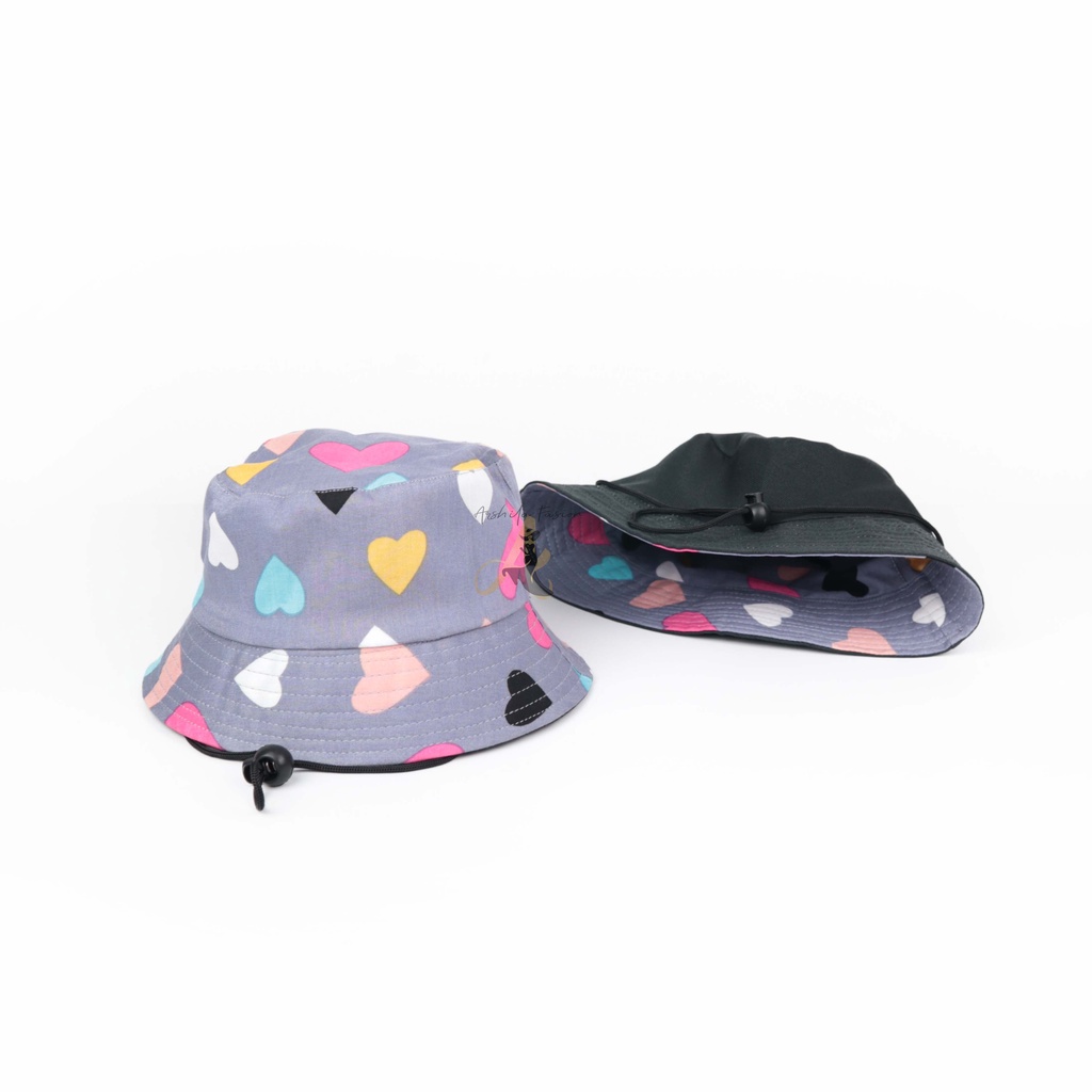 Topi Bucket Anak Tali Sublim Rayon SB005 Banyak Gambar Lucu Terbaru
