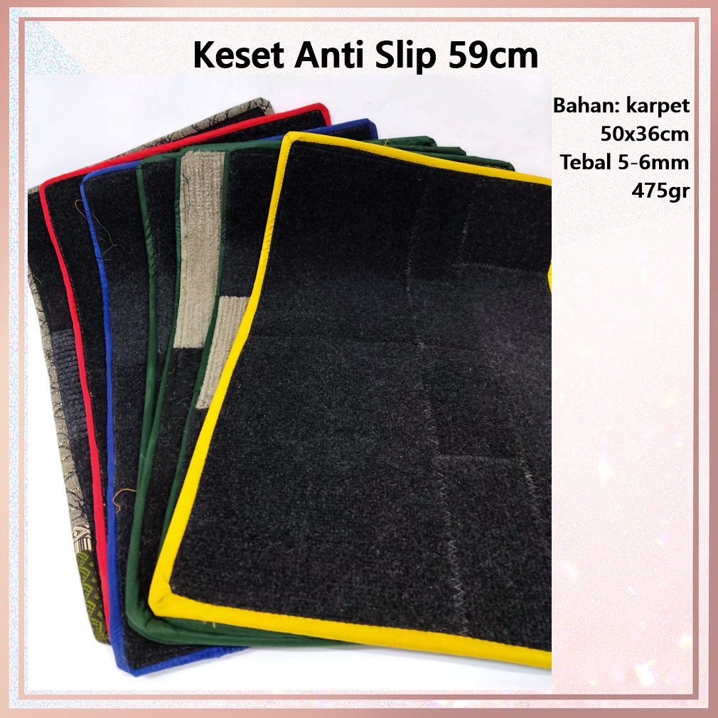 Keset Anti Slip Bahan karpet Tebal 59cm