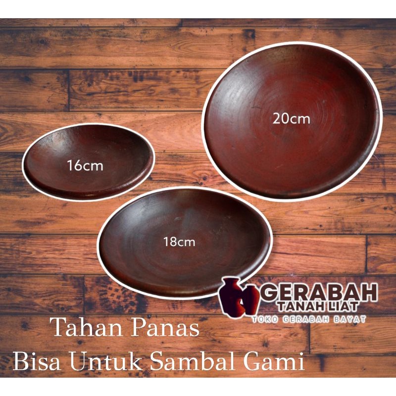 Cobek gerabah tanah liat, cobek tanah liat