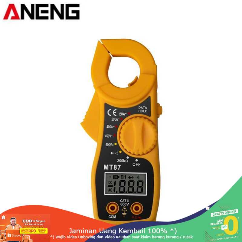 (BISA COD) RVOSTR ANENG Digital Multimeter Voltage Tester Clamp - MT87