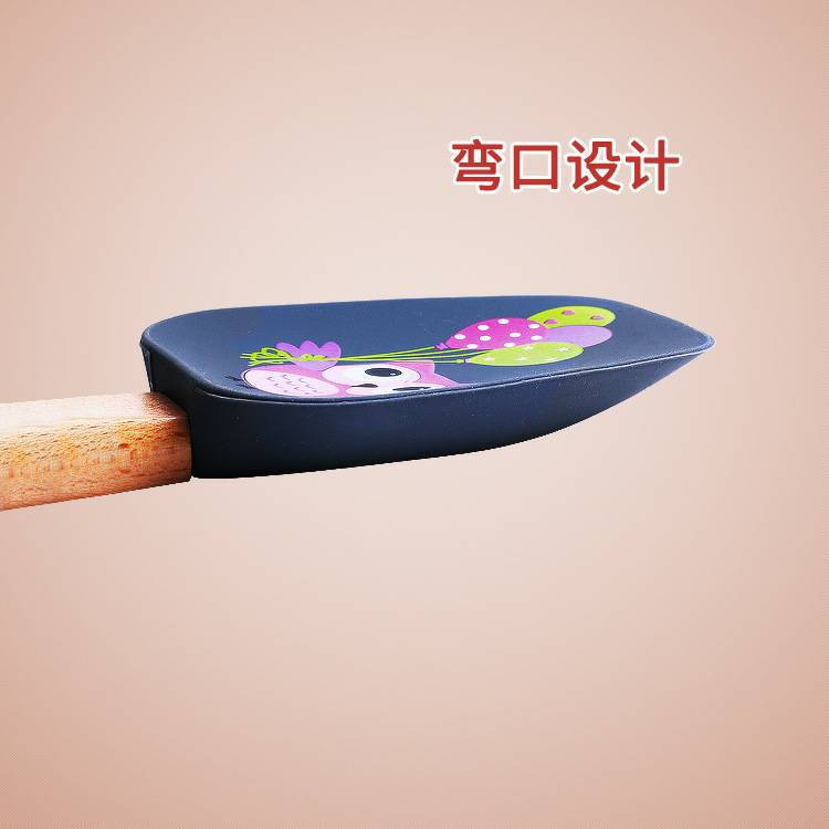 Bakest silicone spatula wooden handle / spatula gagang kayu