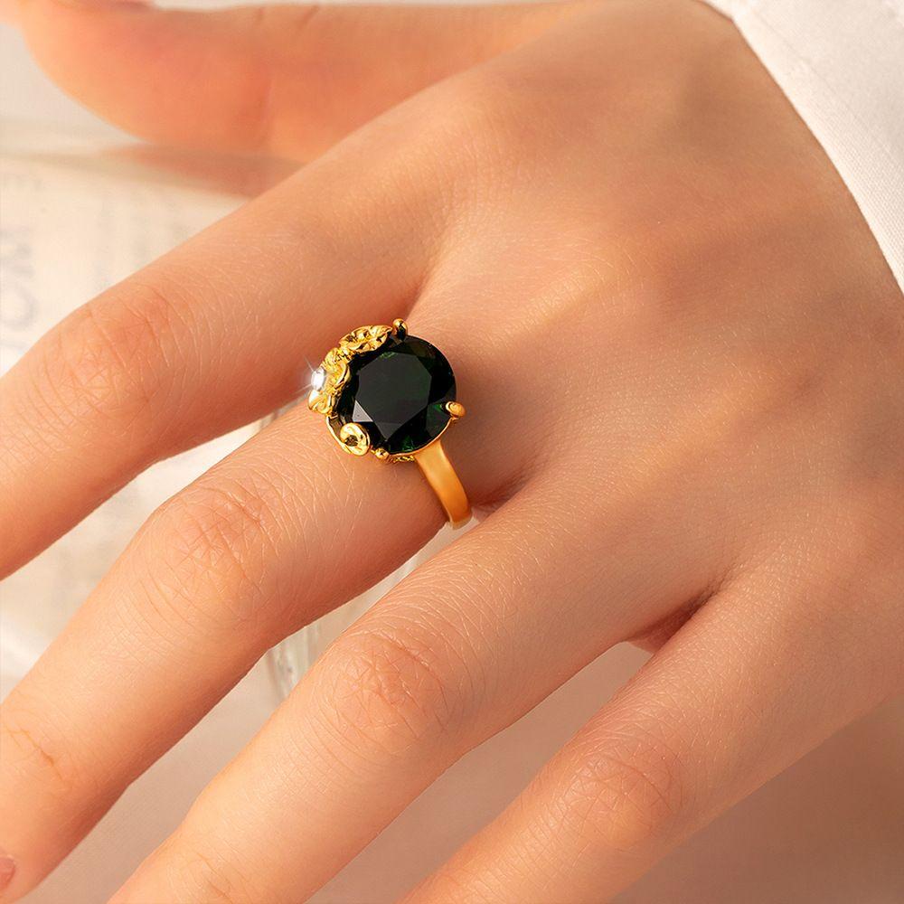 Mxbeauty Wanita Pembukaan Cincin Pesta Elegan Hati Untuk Gadis Temperamen Sederhana Buku Jari Rings