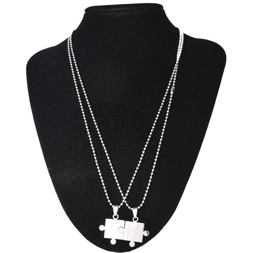 Augustina Couple Kalung Halus Unisex Kerah Pria Baja Titanium Hip Hop Pecinta Perhiasan