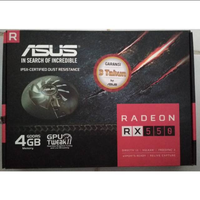 VGA GPU Asus Radeon RX 550 4 GB