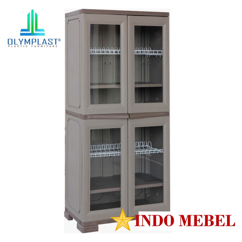 Olymplast OKL Jumbo Kitchen Rak Piring Lemari Dapur Plastik BESAR READY MAKASSAR PROMO MURAH