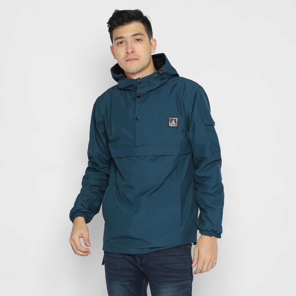 Arcilo Jaket Pria Cougle Petrol Warna Biru Tosca