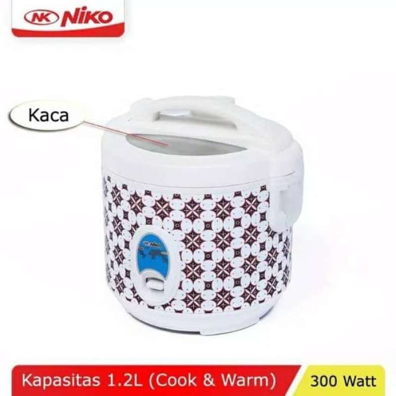 NIko Rice Cooker Penanak Nasi Serbaguna Motif Batik NK 12 Kapasitas 1.2 L