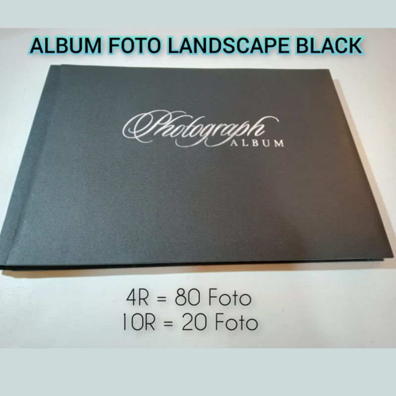 ALBUM FOTO MAGNETIK LANDSCAPE BESAR BLACK