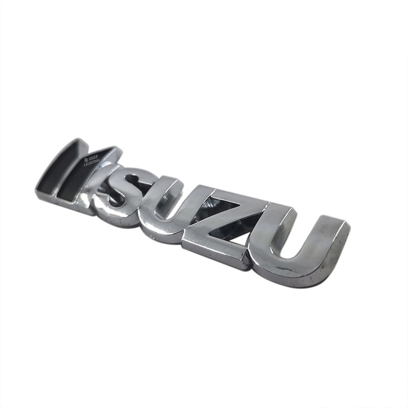 1pc Stiker Emblem Logo ISUZU Bahan ABS Krom Untuk Dekorasi Mobil ISUZU