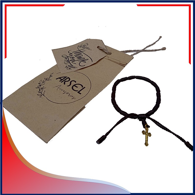 Gelang Tali warna coklat