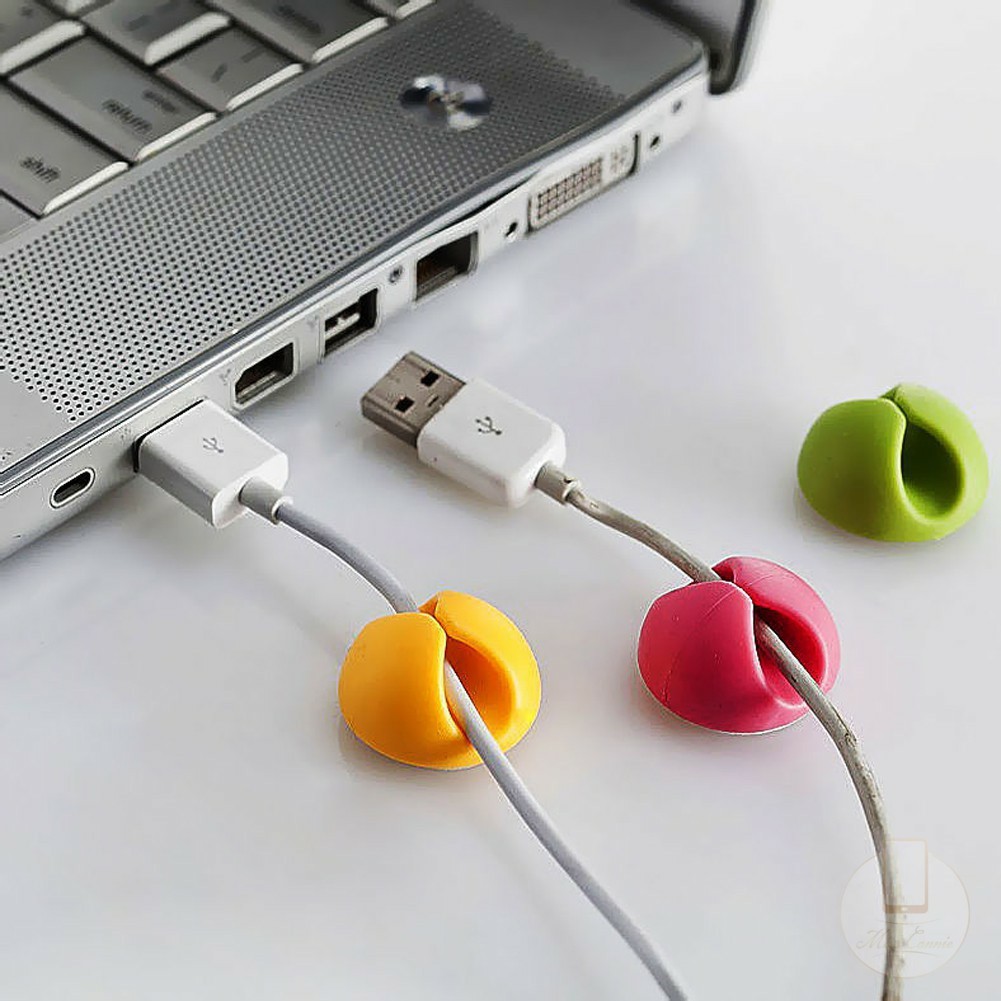 1pc Winder Organizer Kabel Data / Usb Multifungsi Bahan Silikon