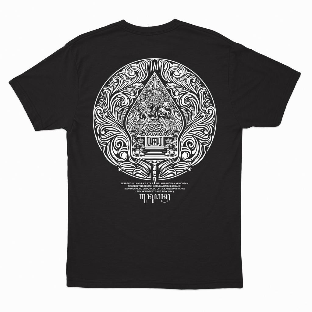 KANEMANS ART - KAOS JAWA - WAYANG GUNUNGAN BATIK - COTTON COMBED