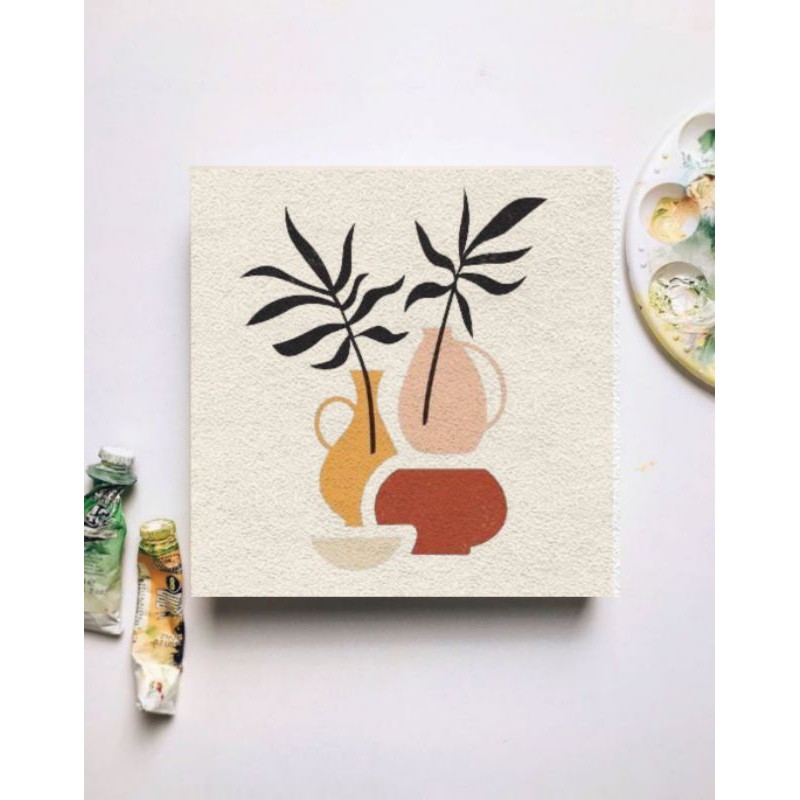 

DIY painting by numbers kit #7 Teracotta Plants painting kit