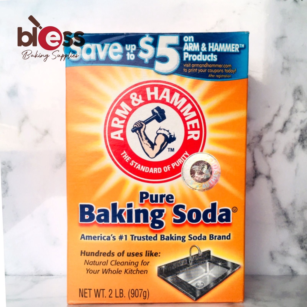 

PURE BAKING SODA ARM & HAMMER 907 GR / SODA KUE ARMS AND HAMMER