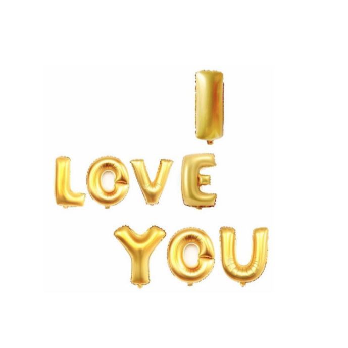 Balon Huruf I Love You / Balon Foil Love