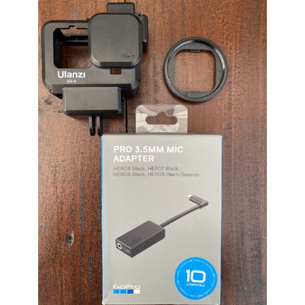 Mic Adapter Gopro Hero 9/10 dan Case Ulanzi Gopro Hero 9/10