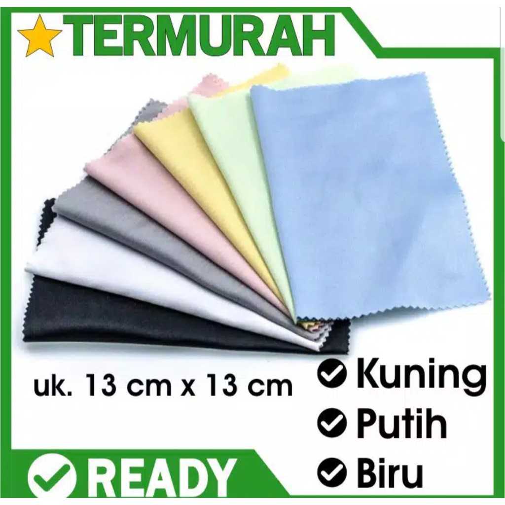 lap kacamata halus lembut 1 pcs kain pembersih fog cloth fiber anti embun microfiber cleaner lensa