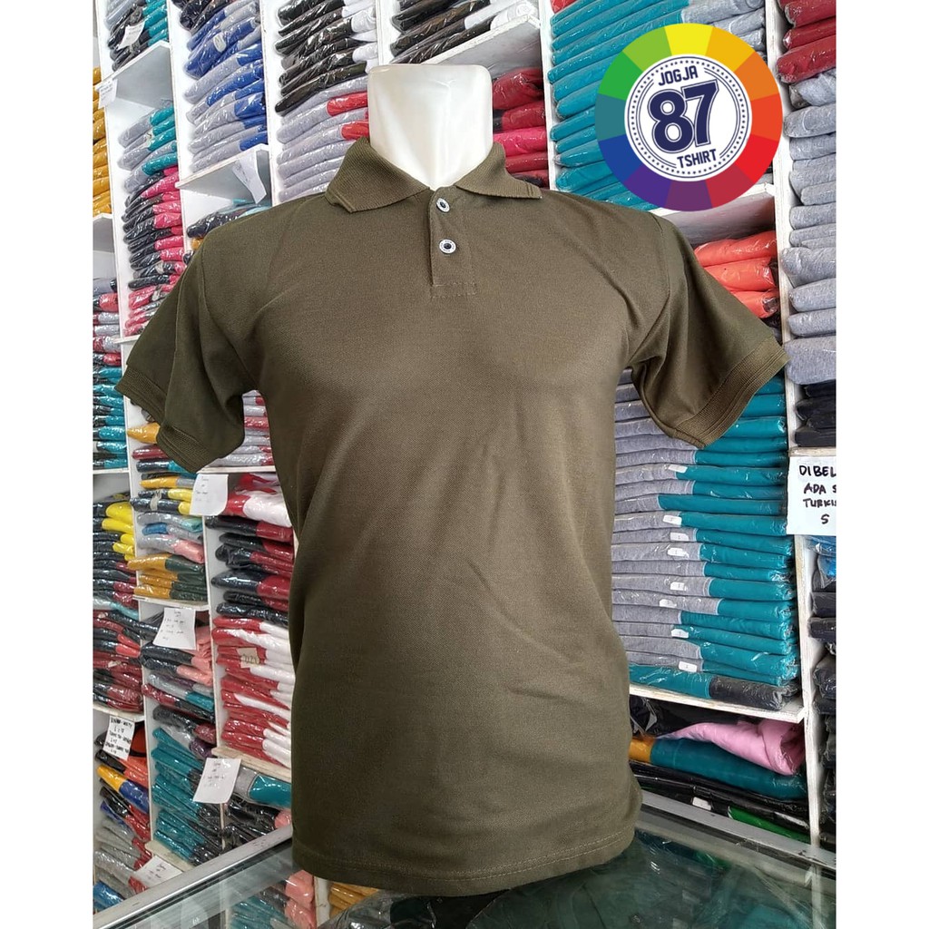 KAOS POLO HIJAU ARMY