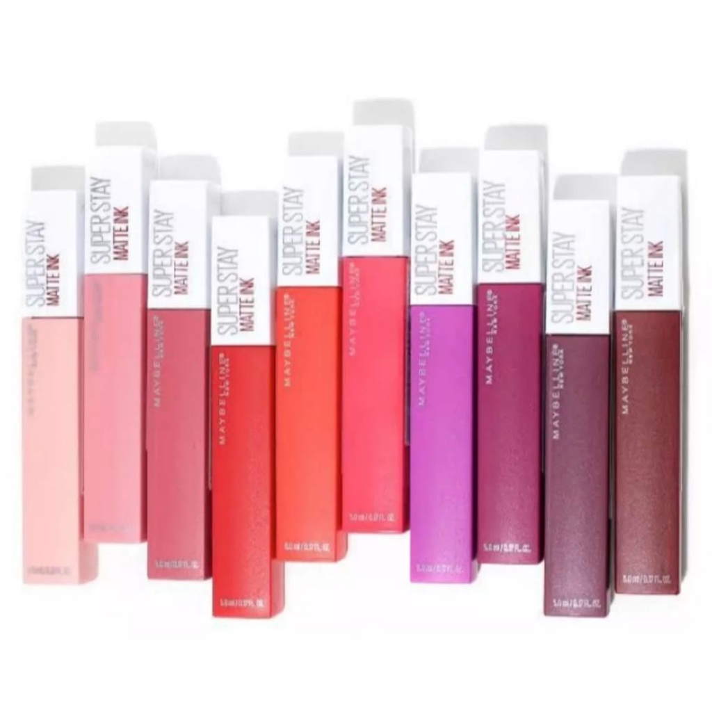 Lipstik Terlaris - Lipcream Maybelline Super Stay Matte Ink Isi 3PCS (color random)