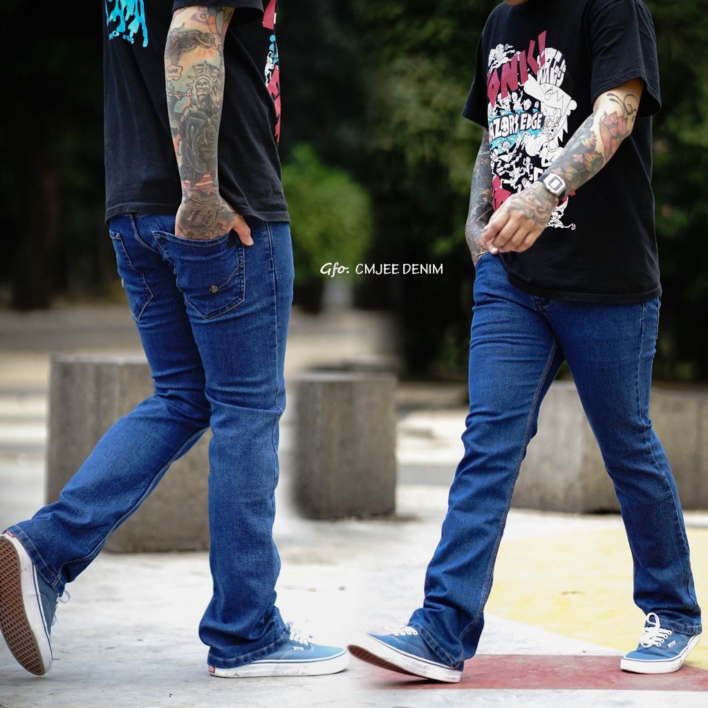 OKSA CELANA  JEANS PANJANG PRIA  STYLE  CUTBRAY  Shopee 