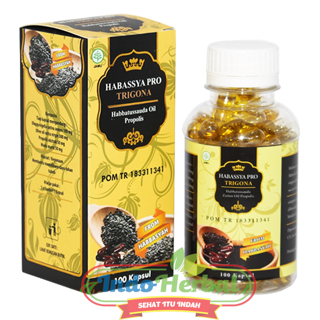 HABASSYA PRO TRIGONA 100 kapsul | Habbatussauda Oil Extra Propolis Trigona Original