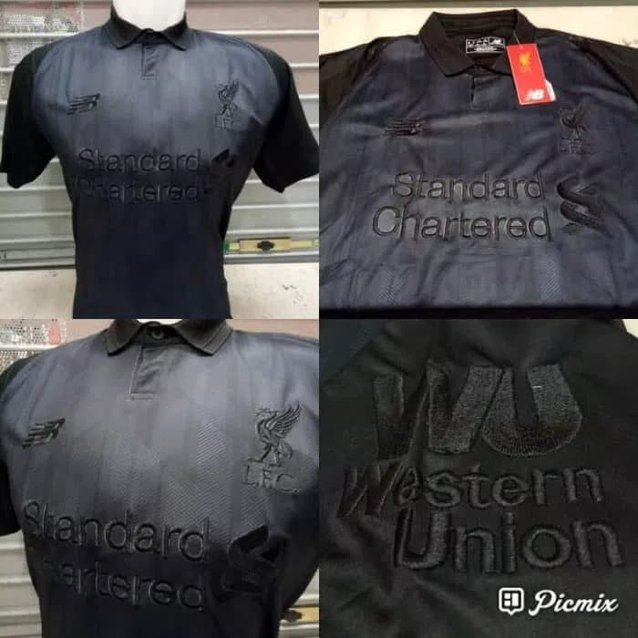 JERSEY BOLA LIVERPOOL_BLACKOUT 2018/2019 GRADE ORI Import