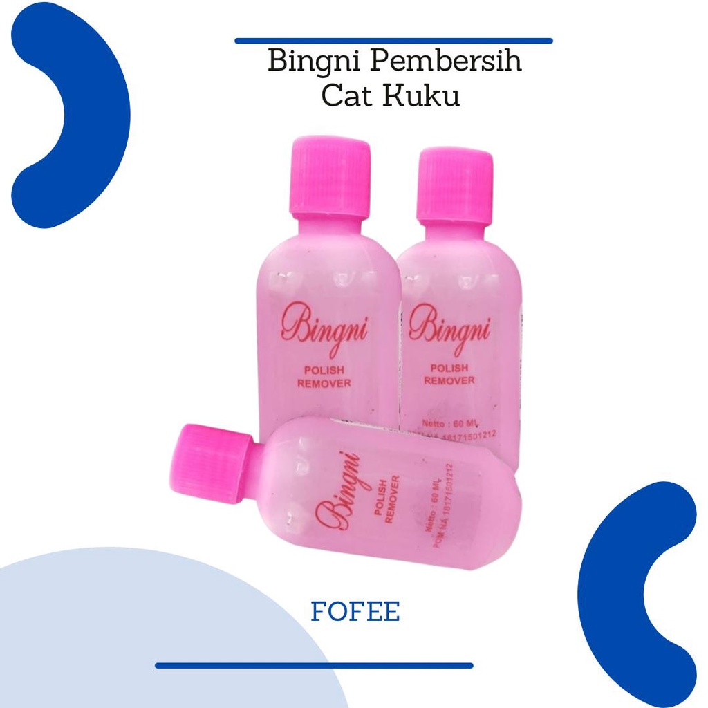 {LOCAL] - (Bingni) Nail Polish Remover / Penghapus Kutek BPOM/DEPKES RI Kode PKB2