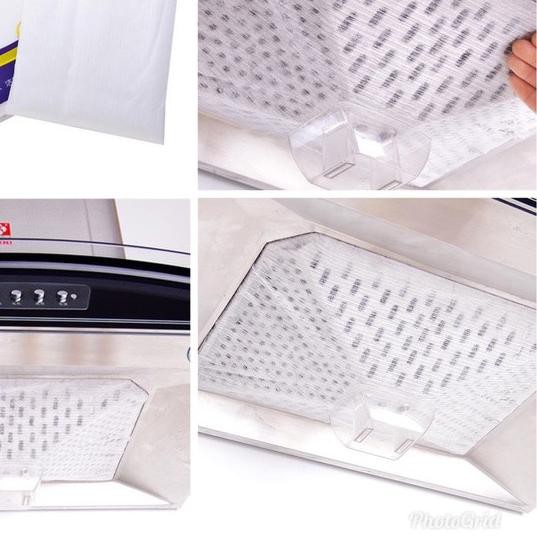 ⅍ KAIN FILTER PENGHISAP ASAP DAPUR KOMPOR COOKER HOOD FILTER ISI 12PC ●